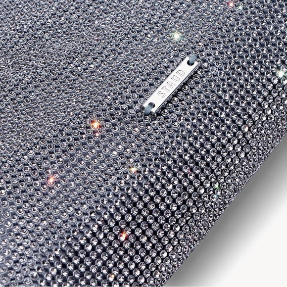 Last one! 🪩 STAUD Penny Crystal Mesh Shoulder Bag - Picture 6 of 16